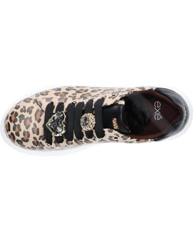 ZAPATILLAS MUJER EXE 66-51EX79 LEOPARDO CON JOYA PU LEOPARD