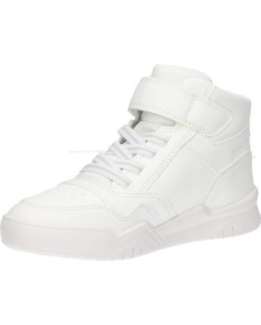ZAPATILLAS ALTAS GEOX PERTH BOY NIÑA BLANCAS C1000 WHITE