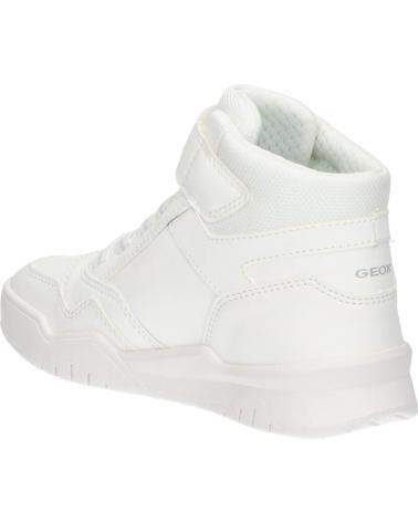 ZAPATILLAS ALTAS GEOX PERTH BOY NIÑA BLANCAS C1000 WHITE