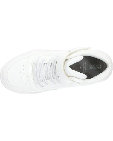 ZAPATILLAS ALTAS GEOX PERTH BOY NIÑA BLANCAS C1000 WHITE
