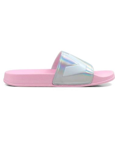 LEVIS JUNE L VPOL0239S HOLOGRAPHIC PINK SLIDES ROSA