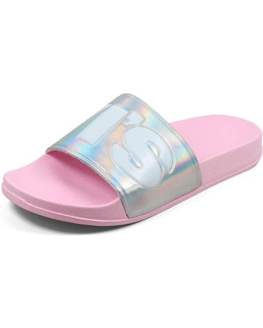 LEVIS JUNE L VPOL0239S HOLOGRAPHIC PINK SLIDES ROSA
