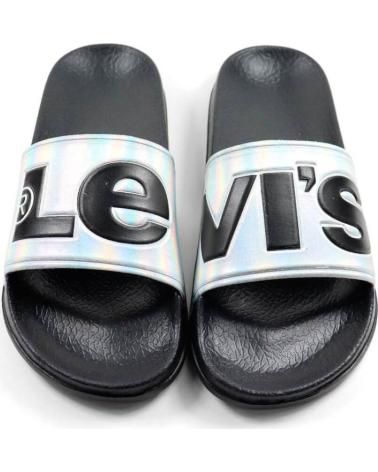 LEVI'S JUNE L VPOL0239S SLIDES FOR KIDS NEGRO