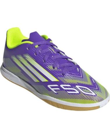 CHUTEIRAS ADIDAS F50 CLUB IN J FUTSAL INFANTIL VIOLETA