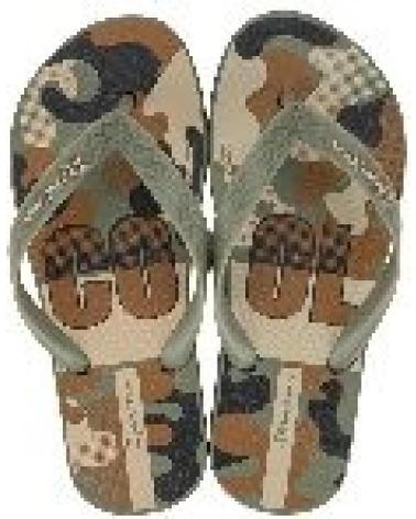 CHANCLAS IPANEMA TEMAS XV KIDS CAMUFLAJE VERDE