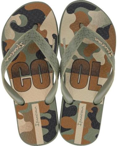CHANCLAS IPANEMA TEMAS XV KIDS CAMUFLAJE VERDE
