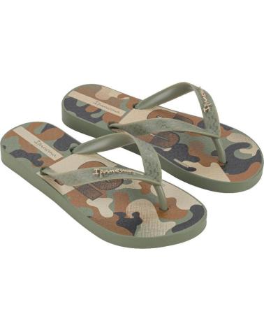 CHANCLAS IPANEMA TEMAS XV KIDS CAMUFLAJE VERDE
