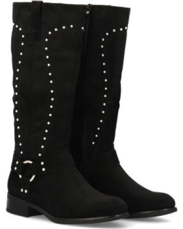 BOTAS ALTAS NEGRAS SPORT3PUNTO0 CON TACHUELAS VARIOS COLORES