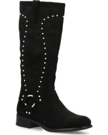 BOTAS ALTAS NEGRAS SPORT3PUNTO0 CON TACHUELAS VARIOS COLORES
