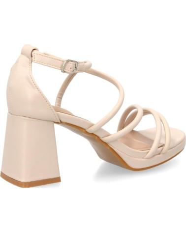 SANDALIAS DE VESTIR SPORT3PUNTO0 JL893 CON TACÓN GRUESO BEIGE VARIOS COLORES