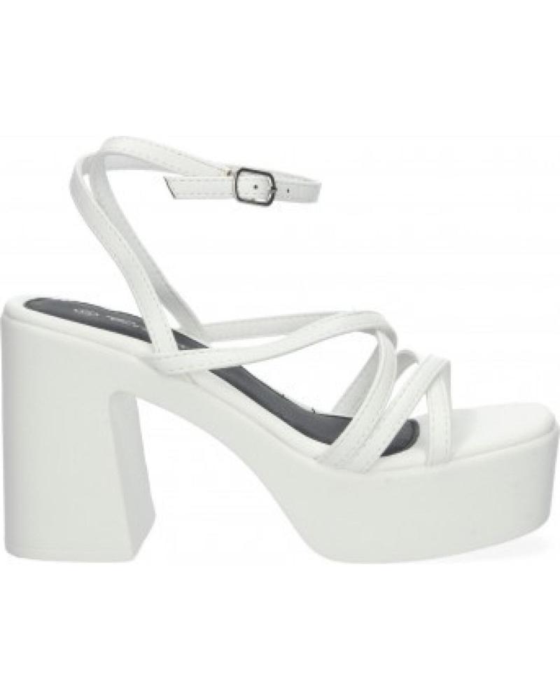 SPORT3PUNTO0 WOMEN'S STRAPPY PLATFORM SANDALS WHITE VARIOS COLORES