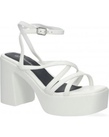SPORT3PUNTO0 WOMEN'S STRAPPY PLATFORM SANDALS WHITE VARIOS COLORES