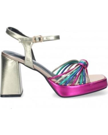 SANDALIAS TACÓN BLOQUE MULTICOLOR METÁLICO SPORT3PUNTO0 VARIOS COLORES