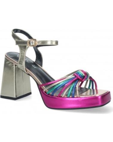 SANDALIAS TACÓN BLOQUE MULTICOLOR METÁLICO SPORT3PUNTO0 VARIOS COLORES
