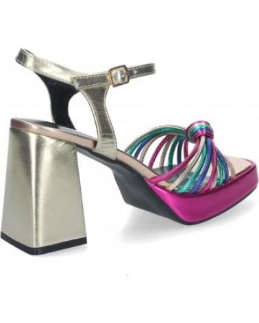 SANDALIAS TACÓN BLOQUE MULTICOLOR METÁLICO SPORT3PUNTO0 VARIOS COLORES