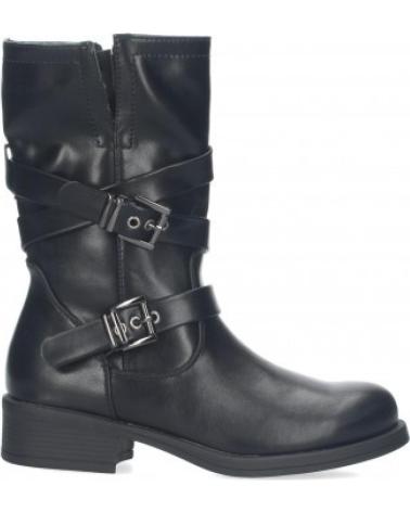 BOTAS MOTERAS MUJER SPORT3PUNTO0 H69561 PIEL NEGRA VARIOS COLORES