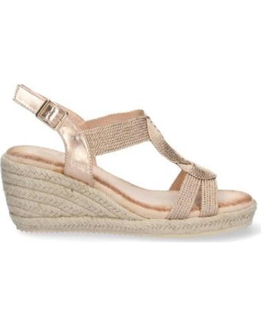 SANDALIAS SPORT3PUNTO0 CON CUÑA ESPARTO Y TIRAS CRUZADAS VARIOS COLORES