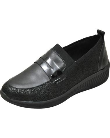 Zapatos de Mujer D`CUTILLAS DOCTOR CUTILLAS - MANOLETINA DE PIEL PLANTILLA EXTRAIBLE NEGRO