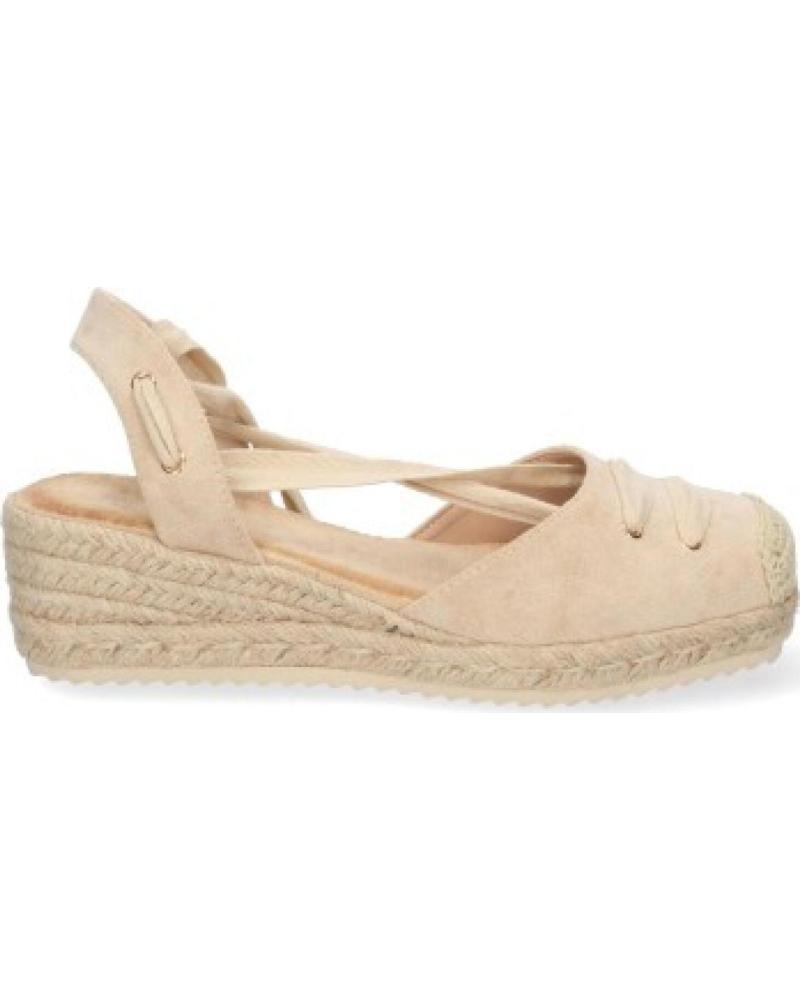 ALPARGATAS PLANAS SPORT3PUNTO0 1CF-1581 BEIGE CON TIRAS CRUZADAS VARIOS COLORES