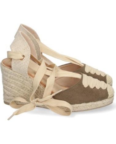 ALPARGATAS SPORT3PUNTO0 MUJER CUÑA BAJA CUERDA ENLAZADAS VERDE VARIOS COLORES