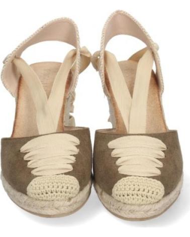 ALPARGATAS SPORT3PUNTO0 MUJER CUÑA BAJA CUERDA ENLAZADAS VERDE VARIOS COLORES