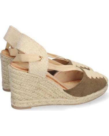 ALPARGATAS SPORT3PUNTO0 MUJER CUÑA BAJA CUERDA ENLAZADAS VERDE VARIOS COLORES