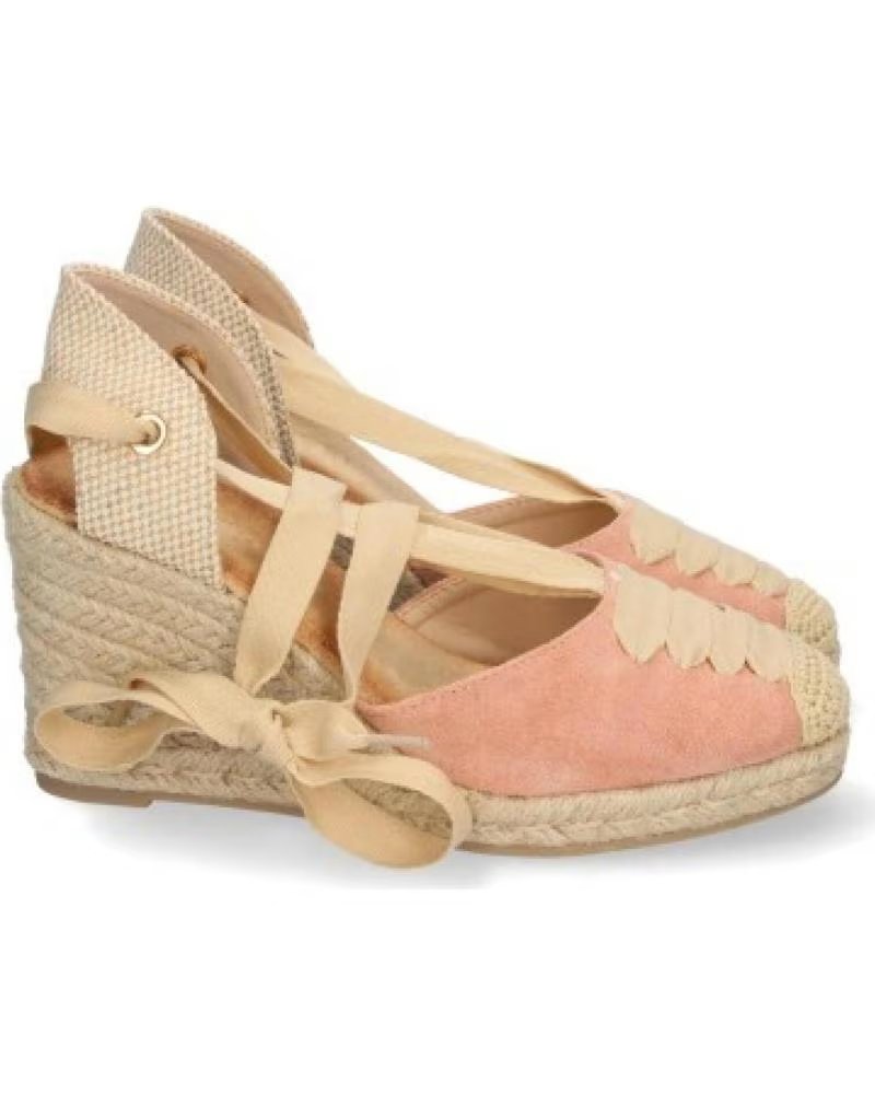 Home-SPORT3PUNTO0-SPORT3PUNTO0 WOMEN'S LOW WEDGE PINK ESPADRILLES WITH ...