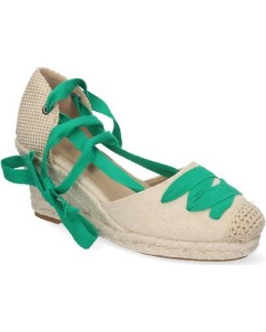 ZAPATILLAS CUÑA SPORT3PUNTO0 5T5-VERDE CON LAZOS PARA MUJER VARIOS COLORES