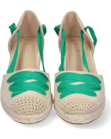 ZAPATILLAS CUÑA SPORT3PUNTO0 5T5-VERDE CON LAZOS PARA MUJER VARIOS COLORES