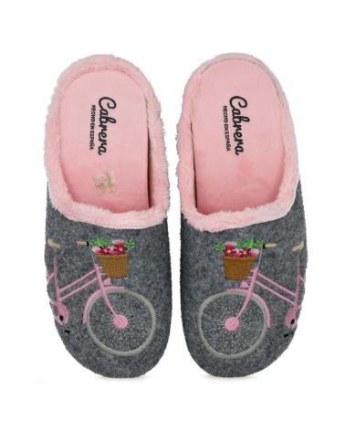 Calzado de casa de Mujer CABRERA 3129 ZAPATILLAS DE CASA MUJER GRIS