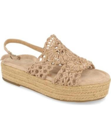 SANDALIAS CUÑA ESPARTO SPORT3PUNTO0 YZ19-163 BEIGE VARIOS COLORES