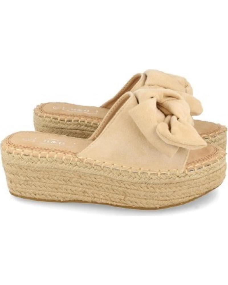 ALPARGATAS PLANAS SPORT3PUNTO0 YZ19-325 BEIGE CON LAZO VARIOS COLORES