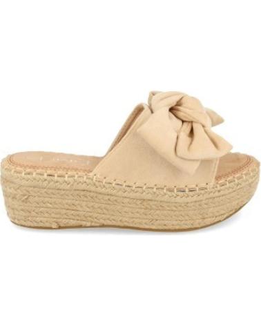 ALPARGATAS PLANAS SPORT3PUNTO0 YZ19-325 BEIGE CON LAZO VARIOS COLORES