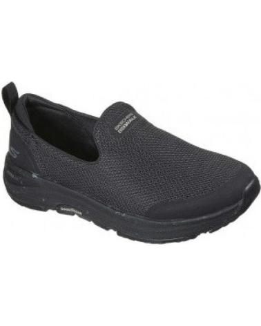 SKECHERS GO WALK 124431 BBK BLACK SLIP-ON SHOE NEGRO