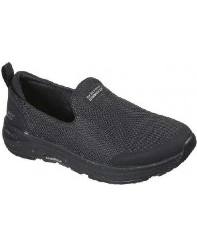 SKECHERS GO WALK 124431 BBK BLACK SLIP-ON SHOE NEGRO