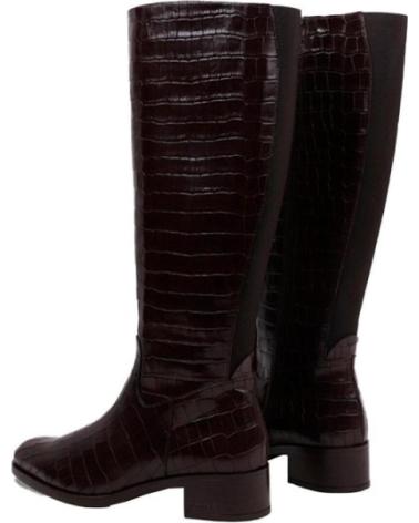 BOTAS PLANAS WONDERS MODELO 1808 PARA MUJER EN COLOR MARRÓN MARRóN
