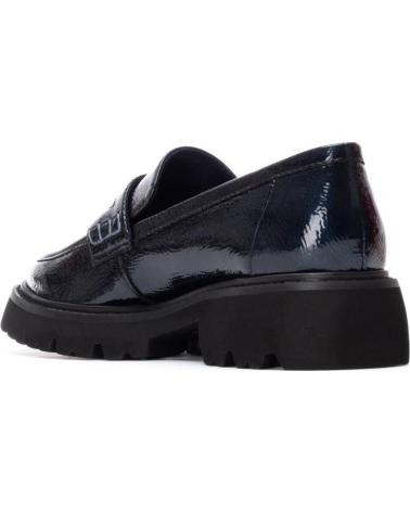 MOCASINES CHARMELA 162551 DE CHAROL PARA MUJER NAVY NAVY