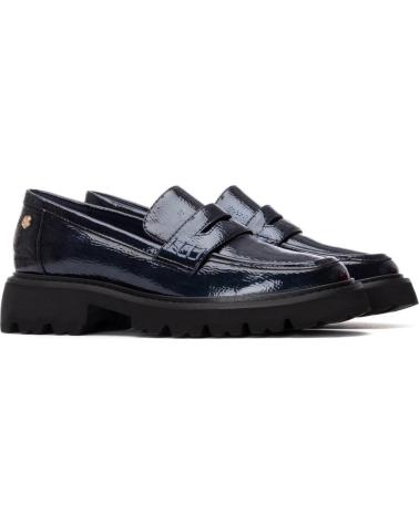 MOCASINES CHARMELA 162551 DE CHAROL PARA MUJER NAVY NAVY