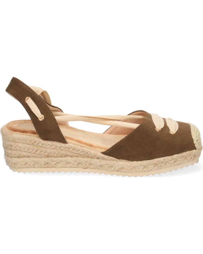 SANDALIAS DE CUÑA BAJA PUNTOSALAO MUJER VARIOS COLORES