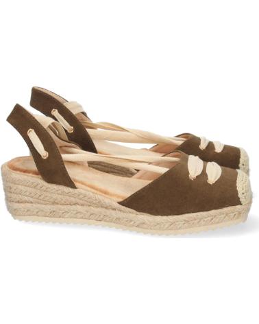 SANDALIAS DE CUÑA BAJA PUNTOSALAO MUJER VARIOS COLORES