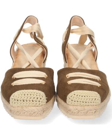 SANDALIAS DE CUÑA BAJA PUNTOSALAO MUJER VARIOS COLORES