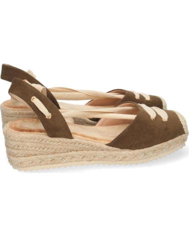 SANDALIAS DE CUÑA BAJA PUNTOSALAO MUJER VARIOS COLORES