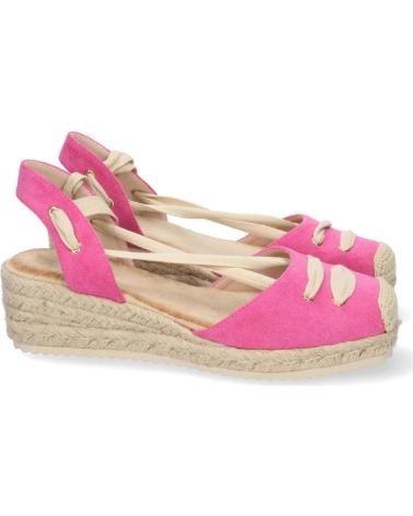 SANDALIAS DE CUÑA BAJA PUNTOSALAO MUJER FUCSIA VARIOS COLORES