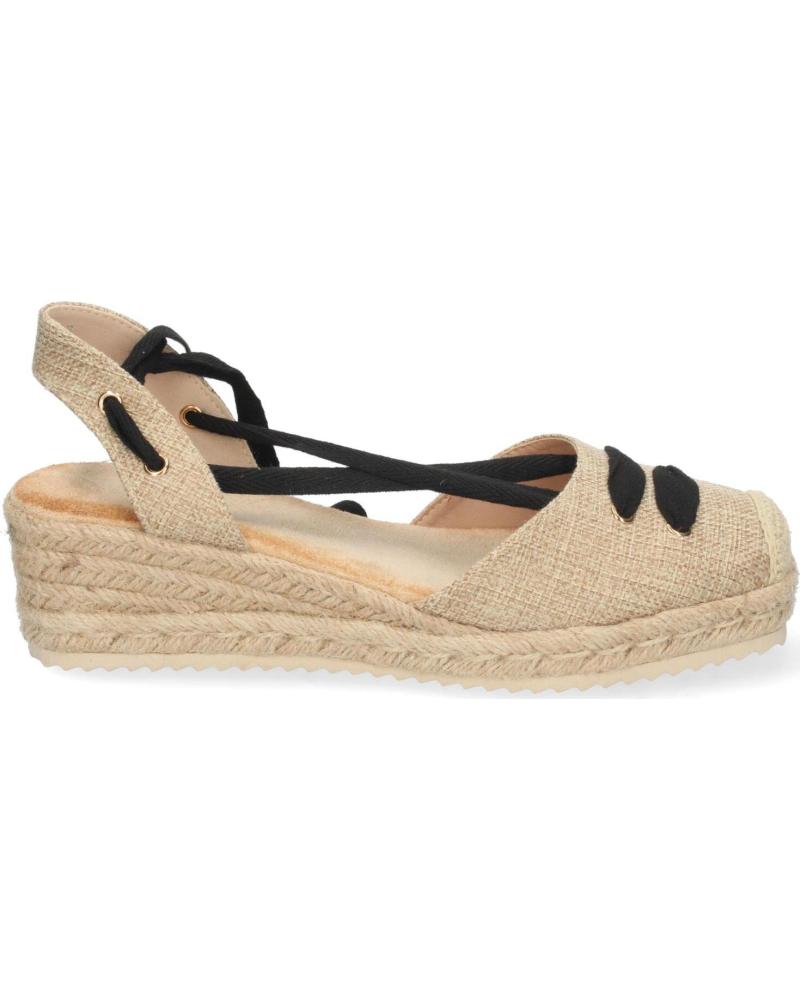 SANDALIAS DE CUÑA PUNTOSALAO CON TIRAS MUJER APRICOT VARIOS COLORES