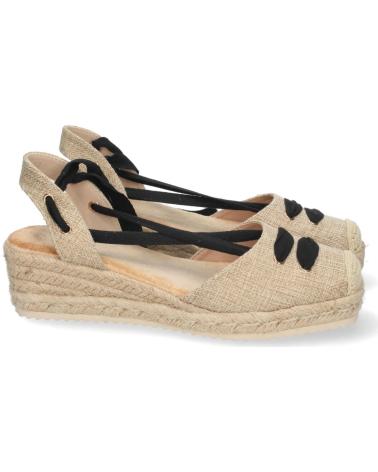 SANDALIAS DE CUÑA PUNTOSALAO CON TIRAS MUJER APRICOT VARIOS COLORES
