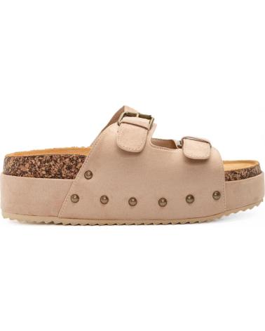 SANDALIAS PLANAS PUNTOSALAO BIO CON PLATAFORMA Y TACHUELAS - MUJER VARIOS COLORES