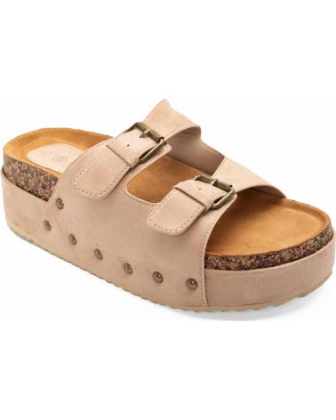SANDALIAS PLANAS PUNTOSALAO BIO CON PLATAFORMA Y TACHUELAS - MUJER VARIOS COLORES