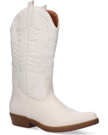 BOTAS ALTAS ESTILO CAMPERAS PUNTOSALAO MUJER TACÓN BAJO VARIOS COLORES