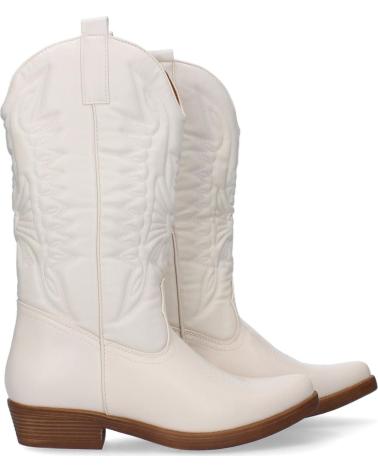 BOTAS ALTAS ESTILO CAMPERAS PUNTOSALAO MUJER TACÓN BAJO VARIOS COLORES