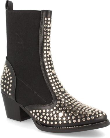 PUNTOSALAO BOTINES CON TACHUELAS NEGRO MUJER 8468 VARIOS COLORES
